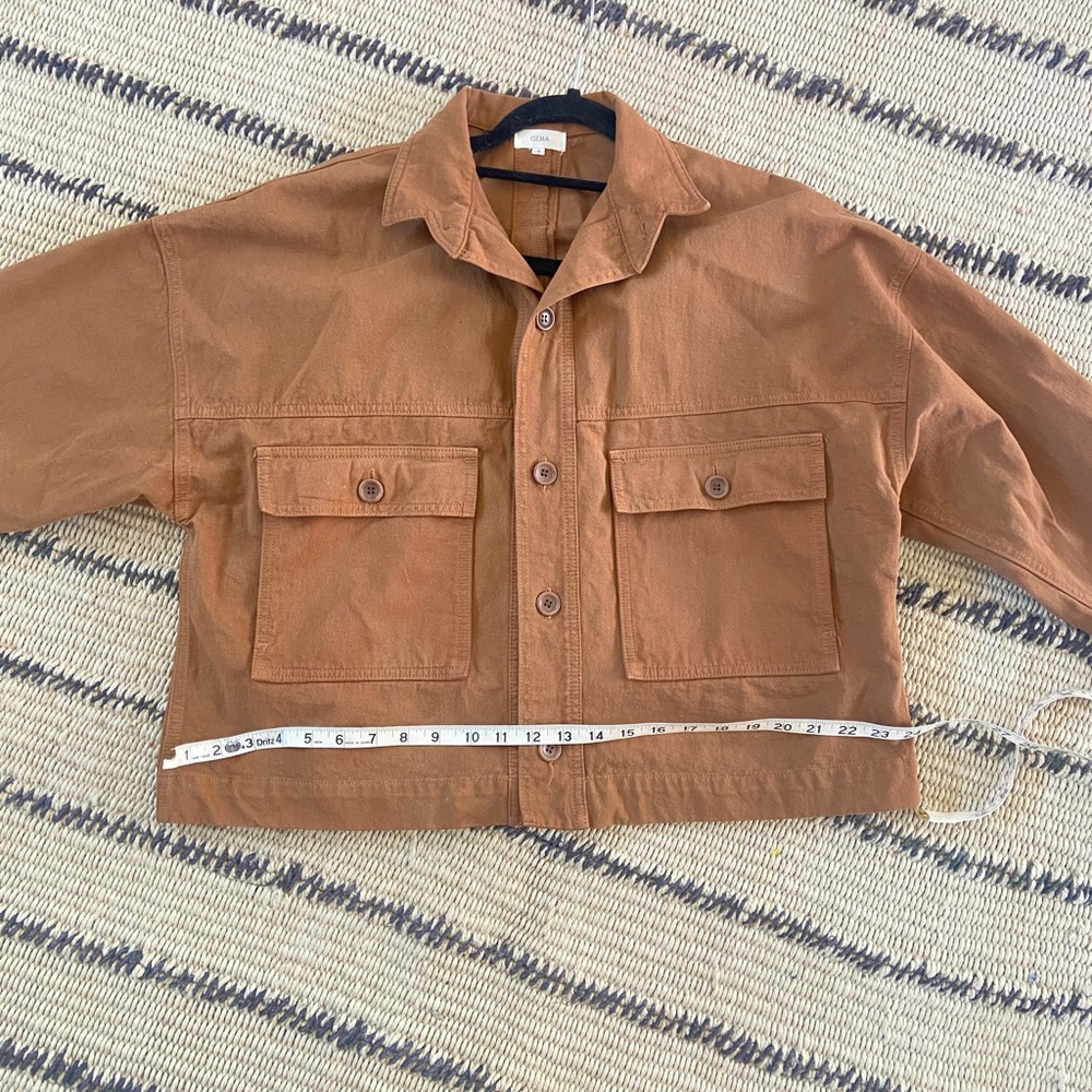 OZMA Tan Utility Jacket for Women - Picture 10 of 10